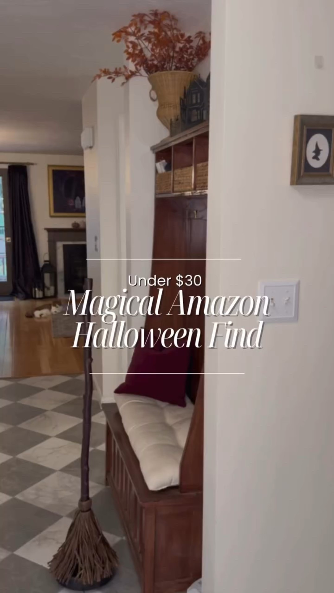 Comment “BROOM” and I’ll send you the link 🧹✨
The most magical Halloween find on Amazon (and it’s under $30!) it dances, twirls, and adds the perfect touch of whimsy to your October decor.

#AmazonFinds #HalloweenDecor #CozyHomeVibes #spookyseasondecor #cutehalloween #indoorhalloweendecor
