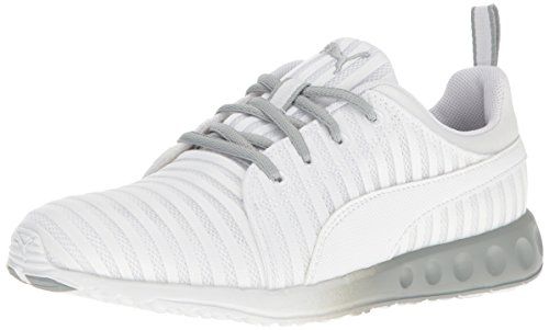 PUMA Women's Carson Linear WN'S Cross-Trainer Shoe, Puma White-Quarry, 9 M US | Amazon (US)