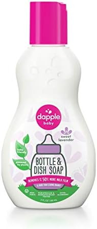 Dapple Baby Bottle and Dish Liquid, Lavender, Travel Size, 3 Fluid Ounce | Amazon (US)