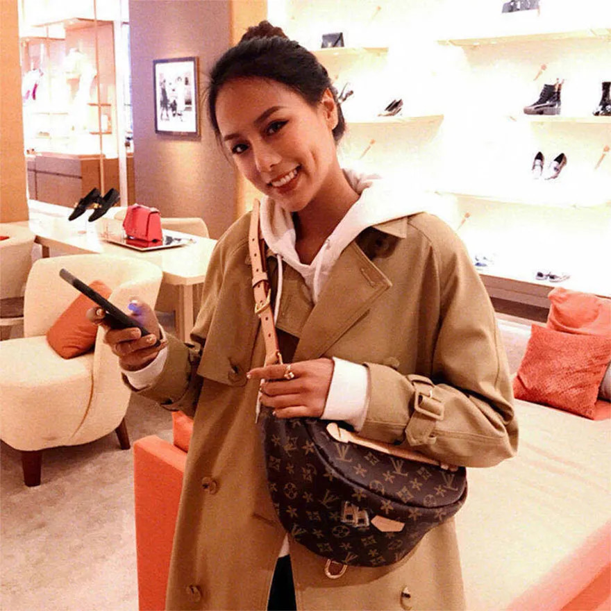 MILLIONAIRE Top Quality Bumbag Cross Body Designer Shoulder Bag Brown flower Luxury Genuine Leath... | DHGate