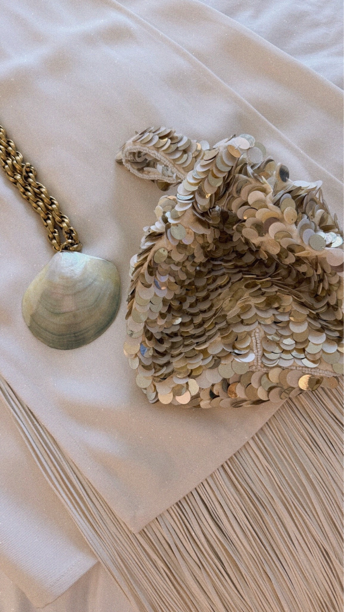 Shell necklace and bag!
