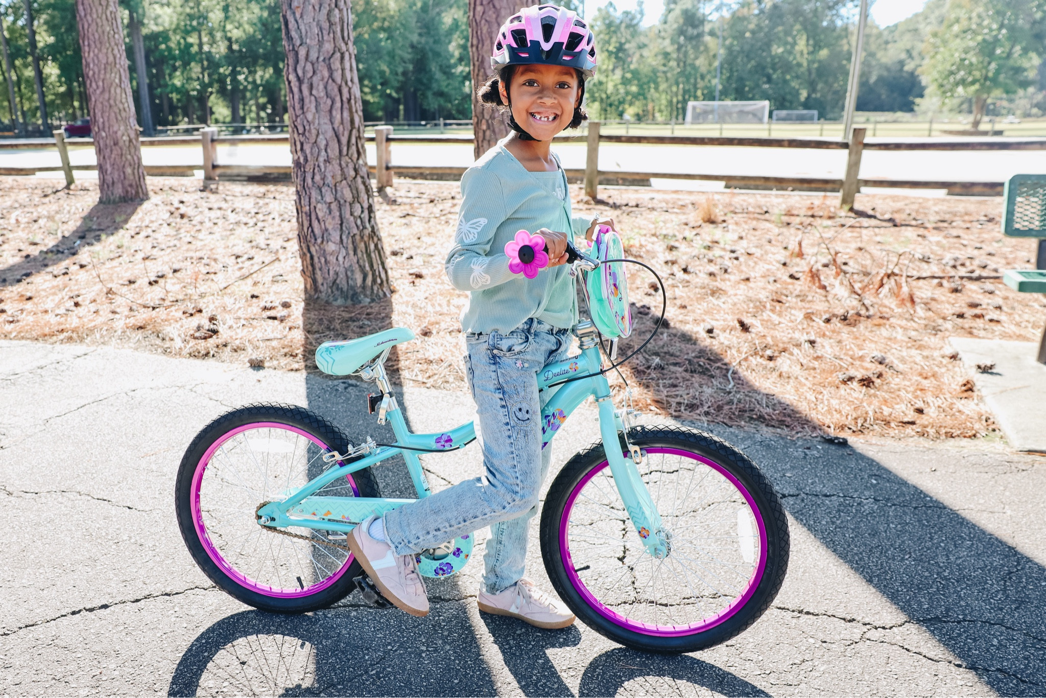 ✌🏾🌸#ad Does anyone else remember getting a bike under the Christmas tree? I honestly don’t remember a lot of my gifts, but I’ll never forget that one! @schwinnbikes are the showstopper “big” we are all looking for! They’re high-quality, stylish, and feature SmartStart technology making learning to ride easier and more fun! I love seeing their joy spent riding, and how their confidence grows with every lap. Zarie loves her 20inch DeeLite bike, and Mark loves that it arrived from @target 90% assembled 😂  #schwinnbikes #allriderswelcome #schwinn #targetpartner #target

#LTKCyberWeek #LTKKids #LTKFamily