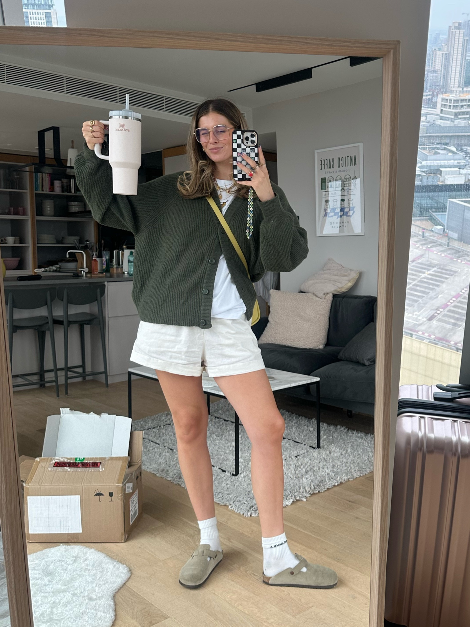 my holy grail linen shorts can now be worn with knitwear & I flippin love it💚💚 ofc my Birkenstocks are getting me through this transitional weather too <3

#LTKautumn #LTKsummer #LTKstyletip