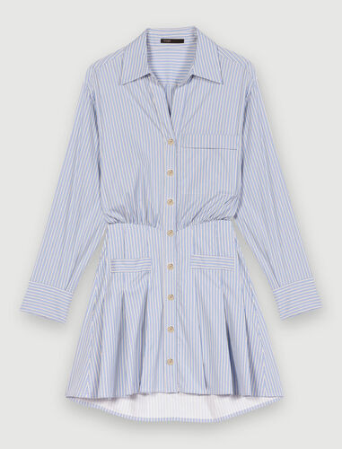 Striped shirt dress | Maje US