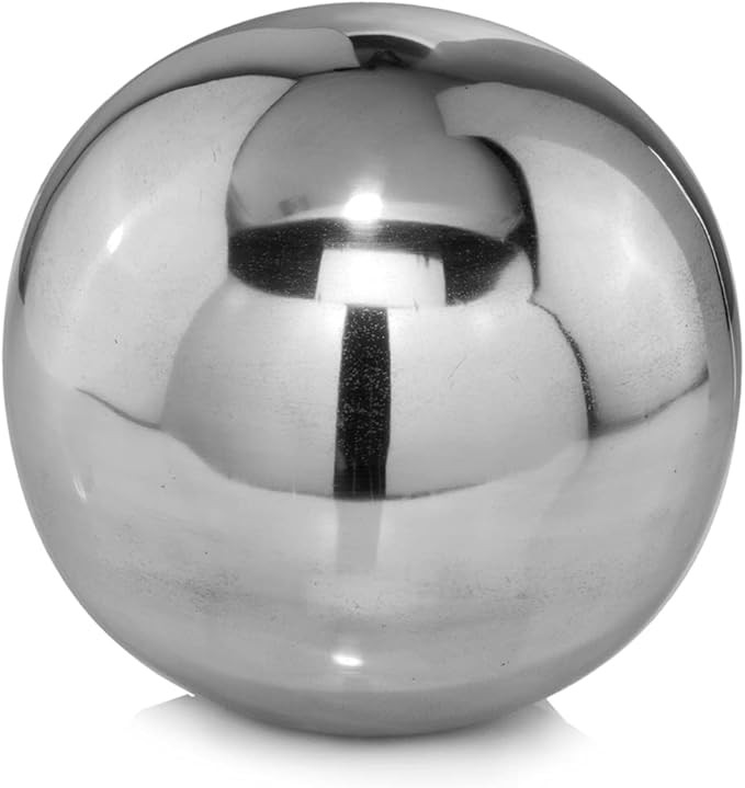 Modern Day Accents 3295 Bola Polished Sphere, Silver Aluminum, Filler, Orbs Decorative Balls, Tab... | Amazon (US)