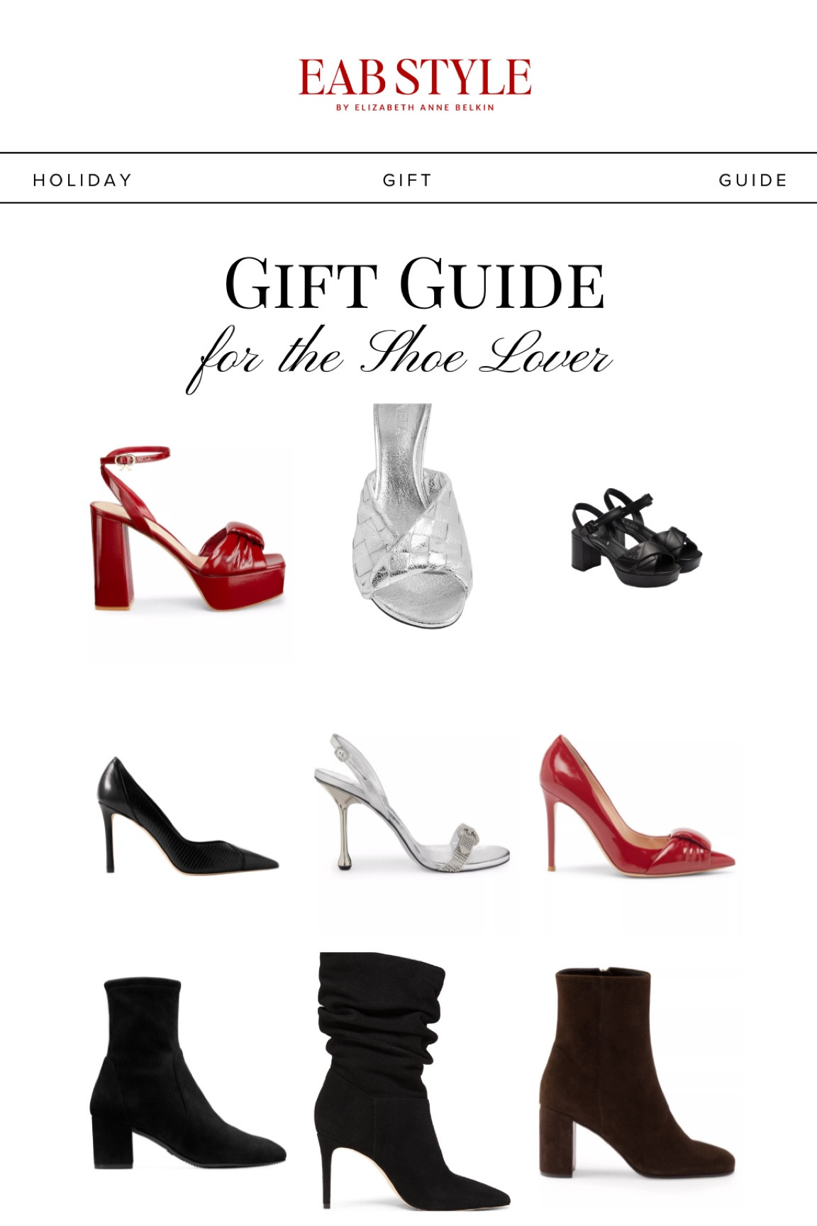 Gift 🎁 Guide

For the Shoe Lover! Heels perfect for all of your upcoming holiday events. 

❤️ 
EAB

#LTKShoeCrush #LTKHoliday #LTKGiftGuide