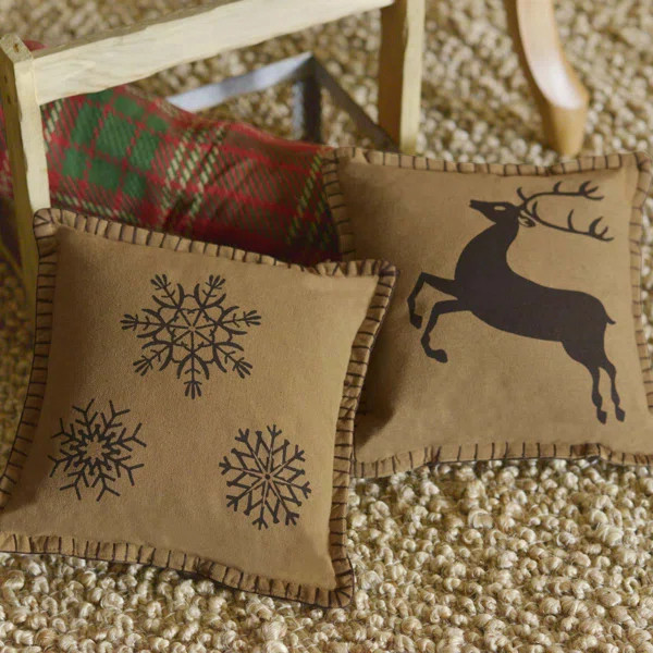 Prancer Cotton Throw Pillow | Wayfair North America