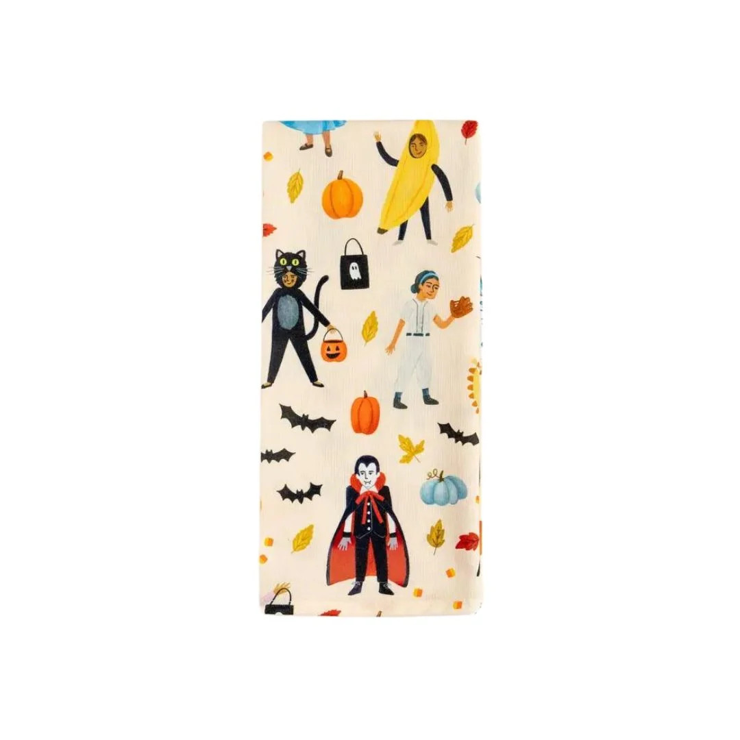 Trick-Or-Treaters Kitchen Towel | Pink Antlers