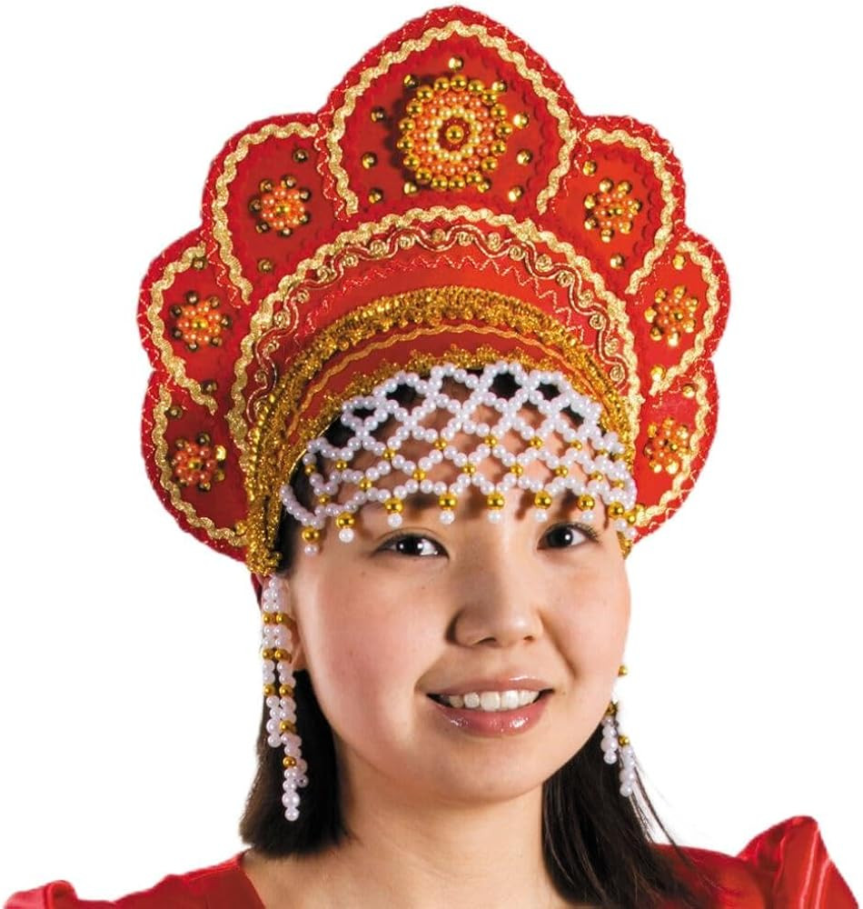 STP GOODS Russian Folk Costume 'Kokoshnik' Headdress | Amazon (US)