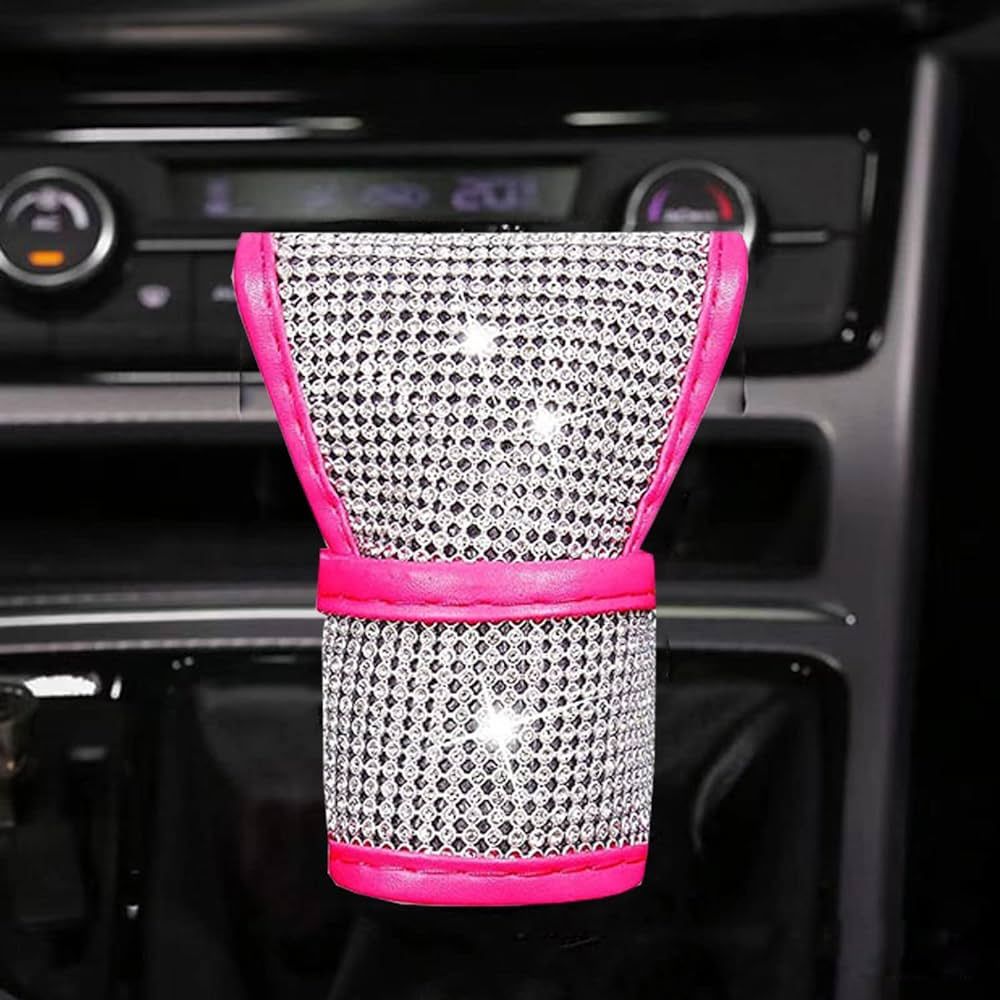 Plush Auto Gear Shift Knob Cover with Crystal Glitter Bling Rhinestones for Girls,Lady Universal ... | Amazon (US)