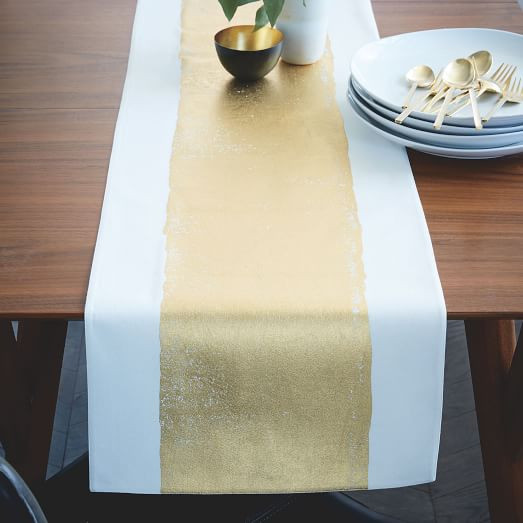 Painted Metallic Table Runner | West Elm (US)