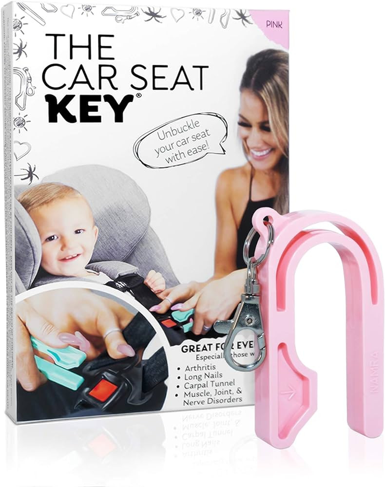 The Car Seat Key - Original Car Seat Key Chain Buckle Release Tool - Easy Unbuckle Opener Aid for... | Amazon (US)
