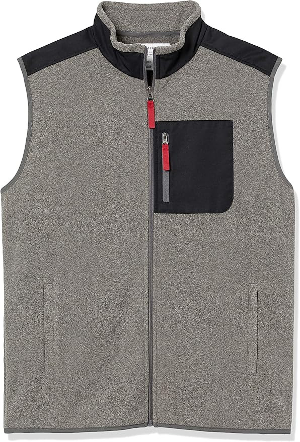 Amazon Essentials Men's Full-Zip Polar Fleece Vest | Amazon (US)