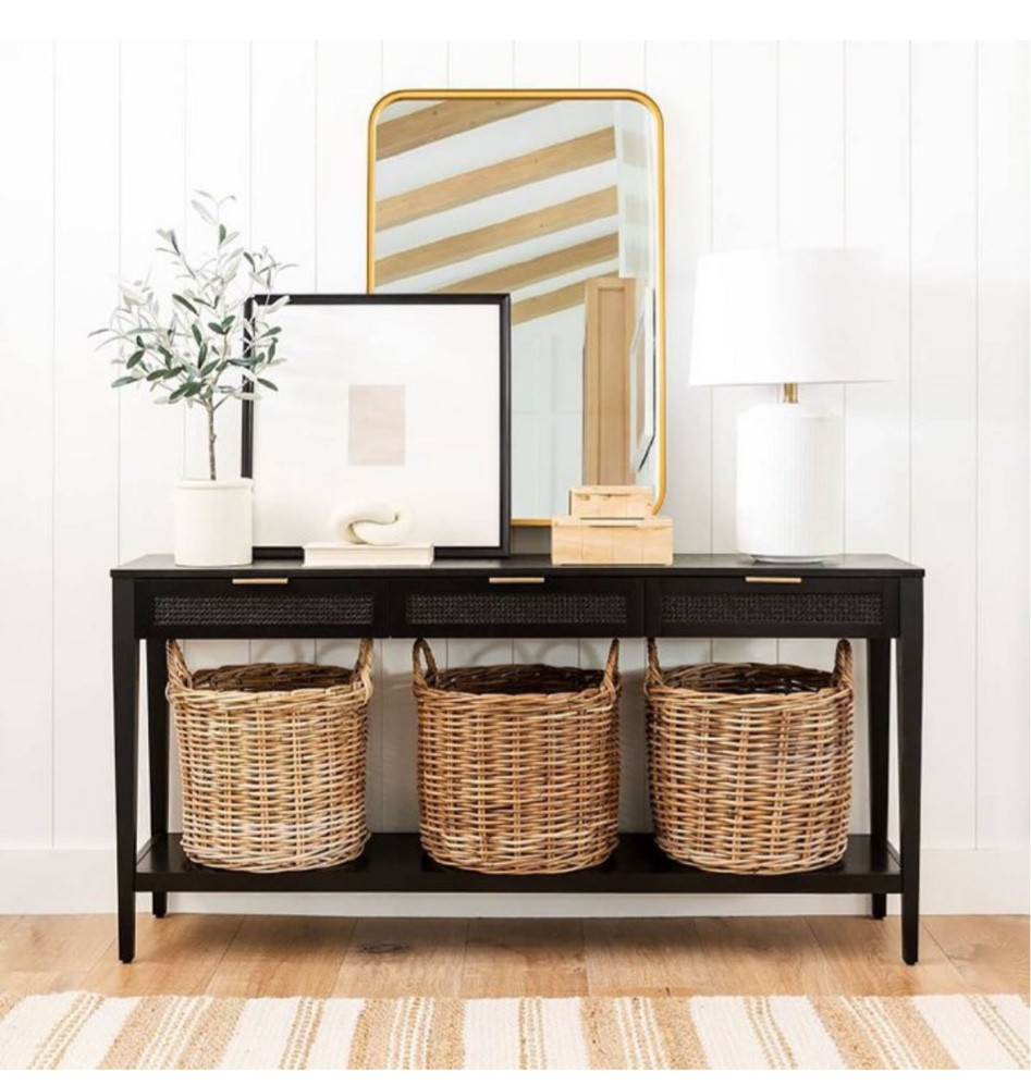 Black console decor

#LTKhome
