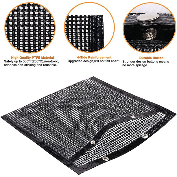 BBQ Mesh Grill Bags 1 Pack, Non-Stick Barbecue Bags Reusable for Outdoor Grills & Open Smokers, G... | Walmart (US)