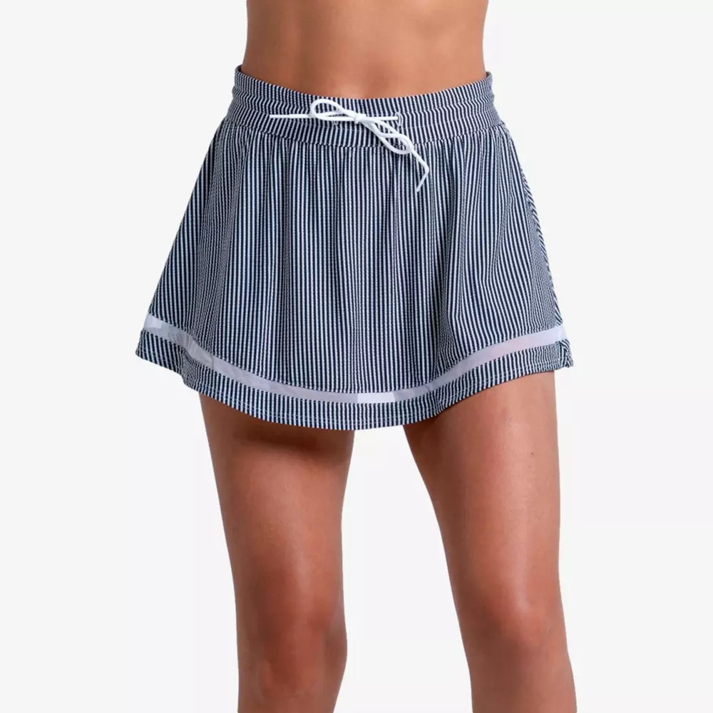 Lucky in Love Tech Seersucker High Waist Tennis Skirt | PGA TOUR Superstore