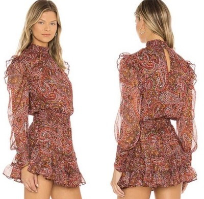 MISA Los Angeles Gianna Bohemian Paisley Mini Dress size Medium  | eBay | eBay US