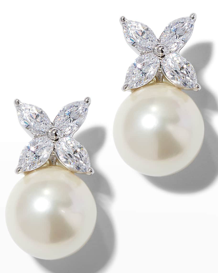 Sterling Silver Pearly Post Earrings | Neiman Marcus