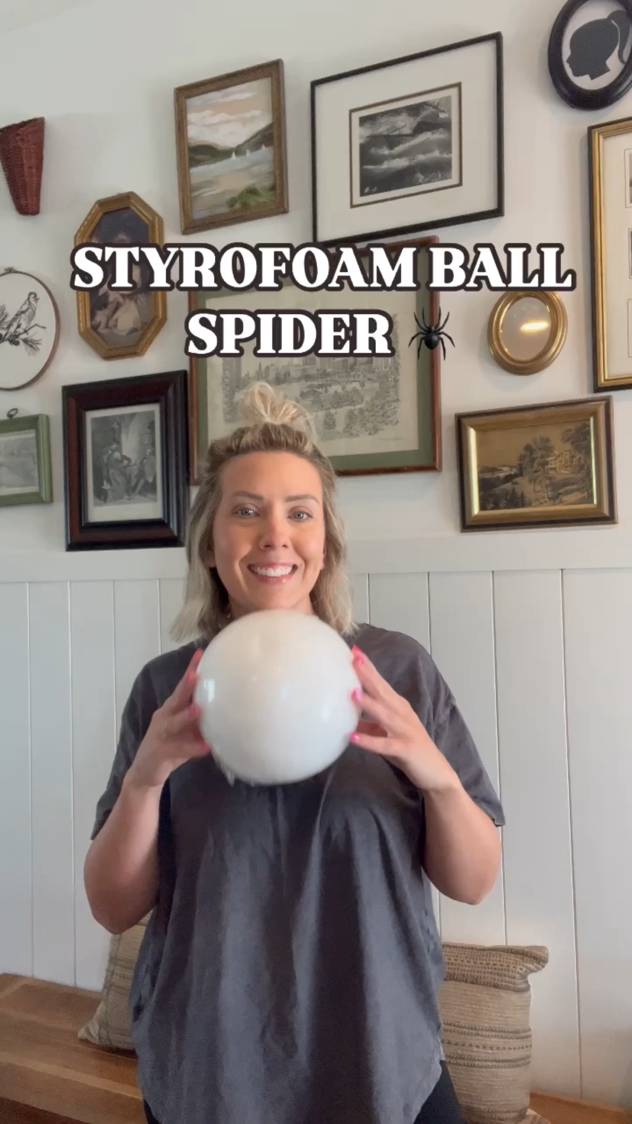 Super cute large spider DIY using styrofoam balls! 

Halloween diy Halloween craft spider 

#LTKSeasonal #LTKVideo #LTKFindsUnder50