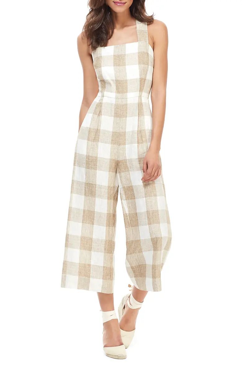 Bailey Cross Back Linen Jumpsuit | Nordstrom