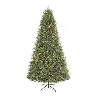9 ft. Forest Pine LED Pre-Lit Artificial Christmas Tree T17 | The Home Depot