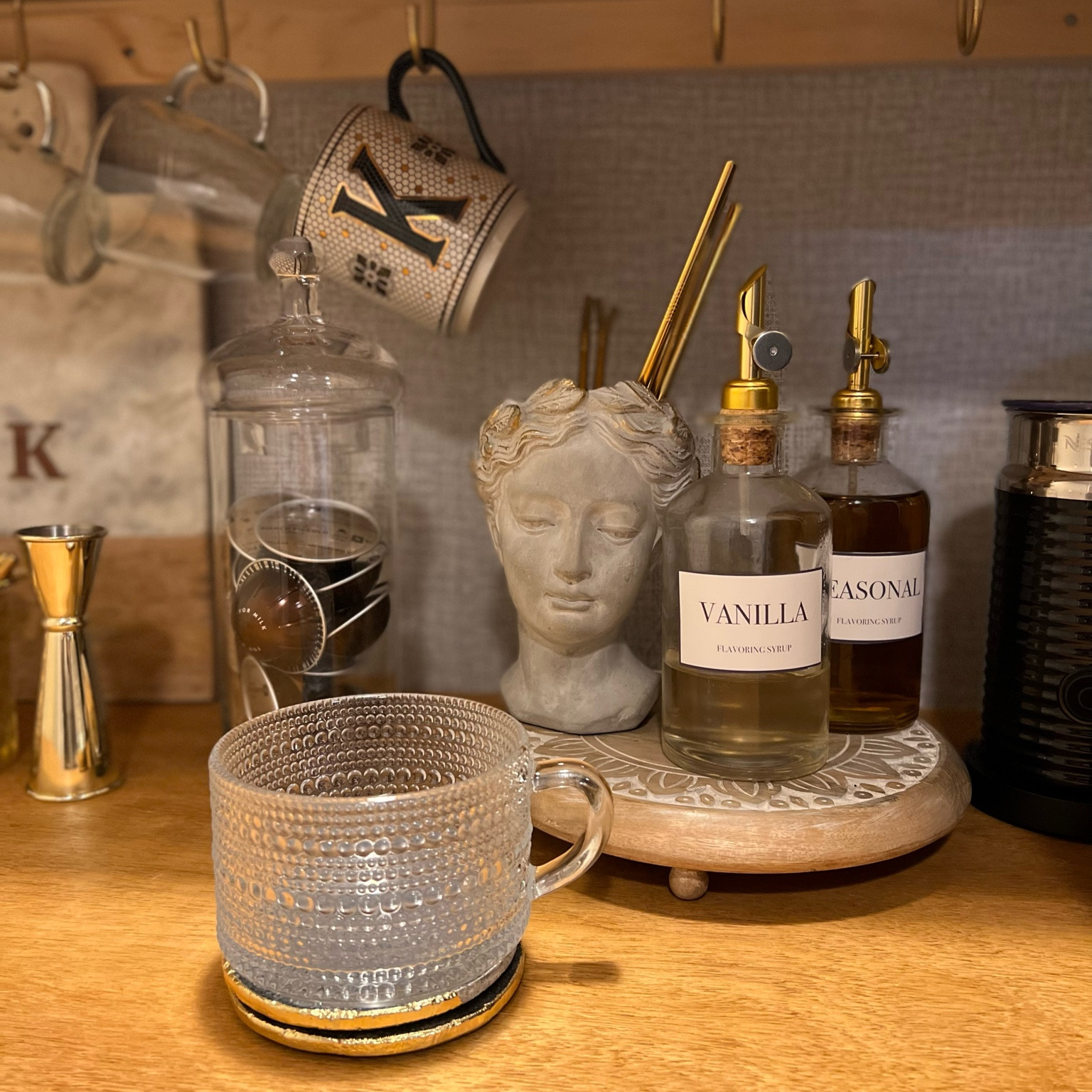 New year, new coffee bar. Collected my favorite pieces from around and reused them here. LOVE IT! 
#coffeebar #moderntraditional #nespresso #homeinspo #refresh #homedecor

#LTKhome #LTKstyletip #LTKunder50