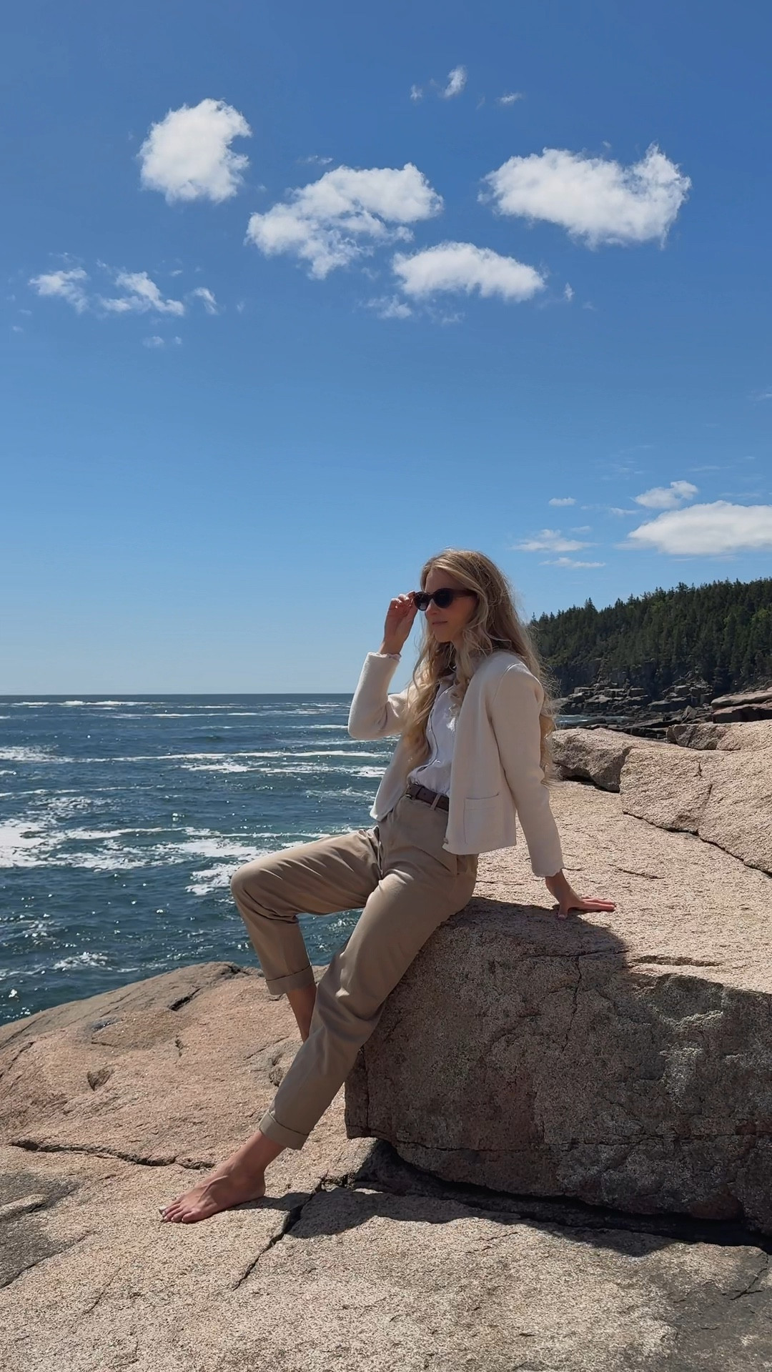 Chic travel outfit - tan pants with an embroidered top & the classic Emilie cardigan from J. Crew is the perfect classic combination.

This cardigan is SO good. It looks great with any outfit. Seriously, dresses, skirts, pants, even athleisure. It’s 100% cotton and the gold buttons add the perfect amount of femininity.

It's a great travel outfit that helps you feel and look more put together while still being comfortable.

Also, the perfect amount of layers for cool morning and warm days. 

Classic style, timeless outfit, travel outfit, coastal style, vacation outfit, what to pack for Europe, European style, tan pants, White cotton shirt, cardigan with gold buttons, jcrew, Sézane, spring, fall, easy travel outfit, summer travel outfits, coastal outfit

#LTKFindsUnder100 #LTKTravel #LTKStyleTip