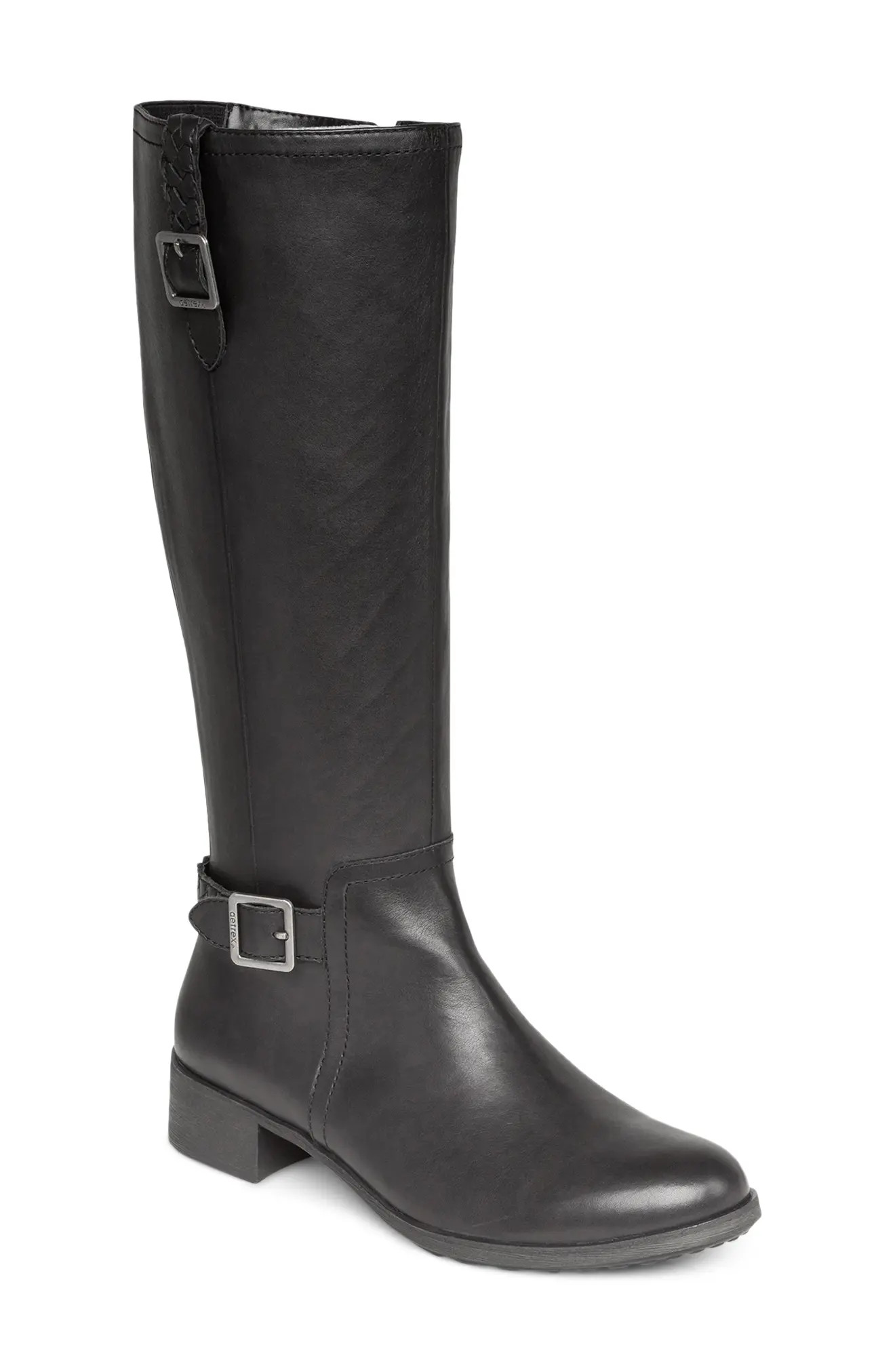 Women's Aetrex Vera Riding Boot, Size 10US - Black | Nordstrom