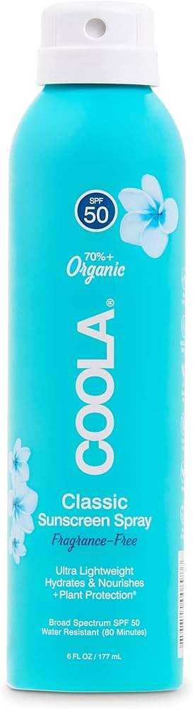 COOLA Organic Sunscreen SPF 50 Sunblock Spray, Dermatologist Tested Skin Care For Daily Protectio... | Amazon (US)