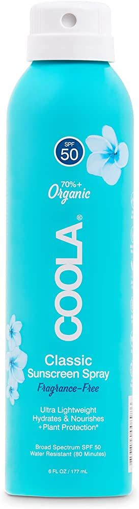 Amazon.com: COOLA Organic Sunscreen SPF 50 Sunblock Spray, Dermatologist Tested Skin Care For Dai... | Amazon (US)