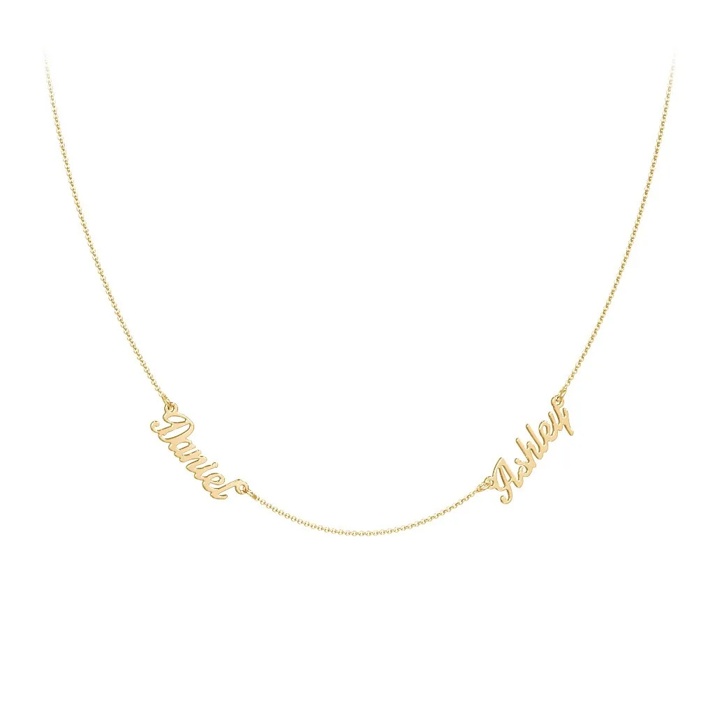 Dainty Personalized Two Name Necklace | Jewlr