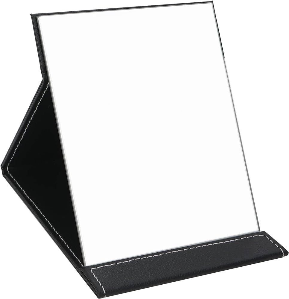 EFAILY Folding Travel Mirror, PU Portable Adjustable Rectangular Ultrathin Mirror, for Travel, Ca... | Amazon (US)