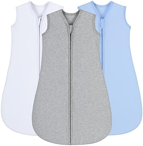 Yoofoss Baby Sleep Sack 12-18 Months 100% Cotton 0.5 TOG Baby Sleeping Bag 2-Way Zipper Toddler Wear | Amazon (US)