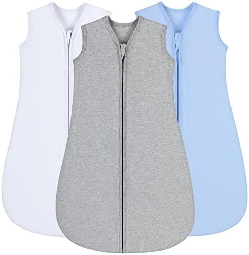 Yoofoss Baby Sleep Sack 12-18 Months 100% Cotton 0.5 TOG Baby Sleeping Bag 2-Way Zipper Toddler Wear | Amazon (US)