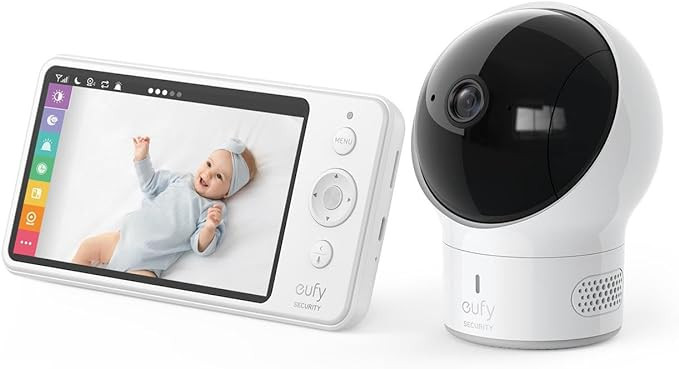 eufy Security Baby Monitor Spaceview E110 with Security Camera and 2-Way Audio, 720p HD Resolutio... | Amazon (US)
