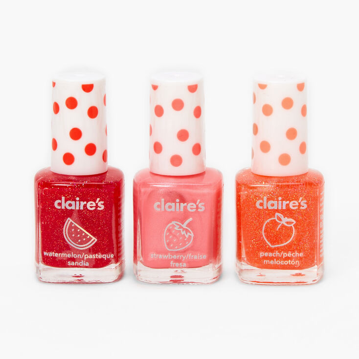 Summer Fruits Nail Polish Set - 3 Pack | Claire's (US)