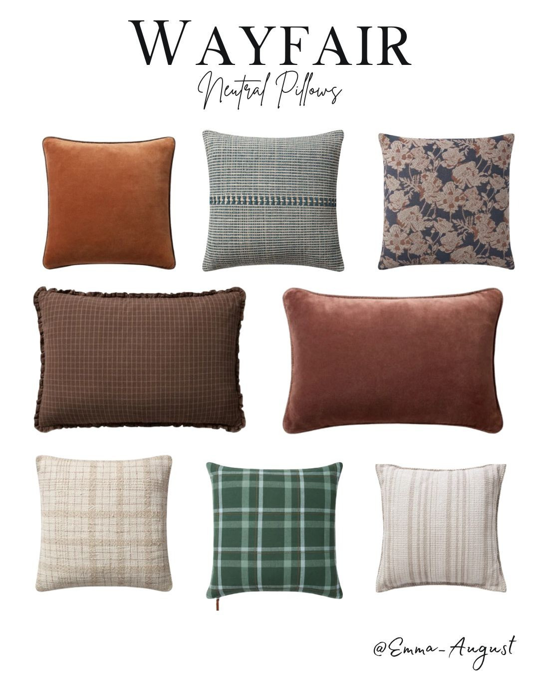 Spruce up your space with cozy and chic neutral pillows from Wayfair! Perfect for adding a touch of elegance and comfort to any room. #WayfairFinds #NeutralDecor

#LTKHome #LTKActive #LTKSaleAlert