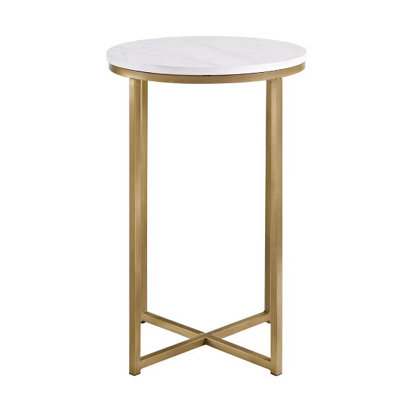 Vivian Glam X Leg Round Side Table - Saracina Home | Target