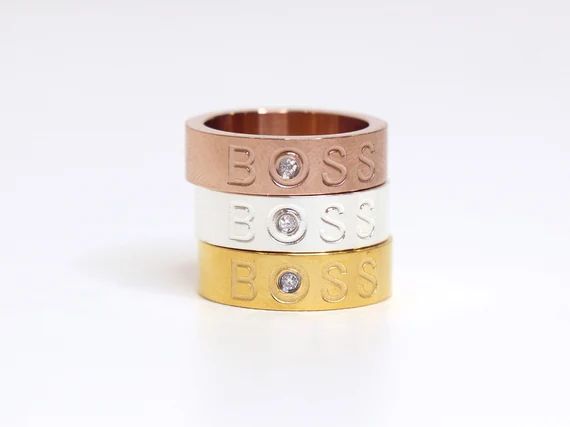 BOSS Bling Ring | Etsy | Etsy (US)