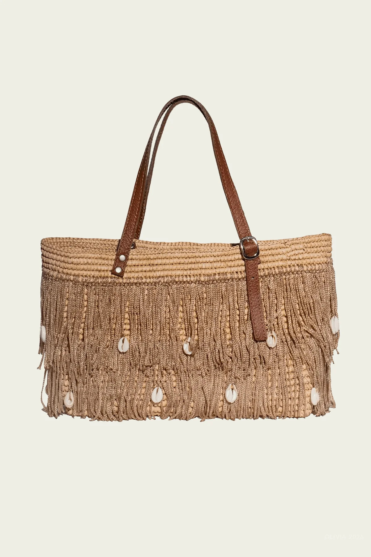 Toquilla Straw Tote in Beige | Shop Olivia