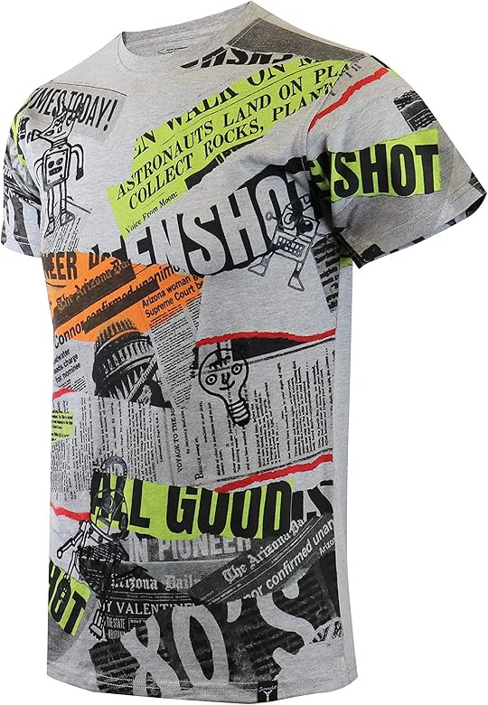 SCREENSHOT Mens Hipster Hip-Hop Urban Modern Tees - NYC Street Fashion Streetwear Stylish Longline P | Amazon (US)