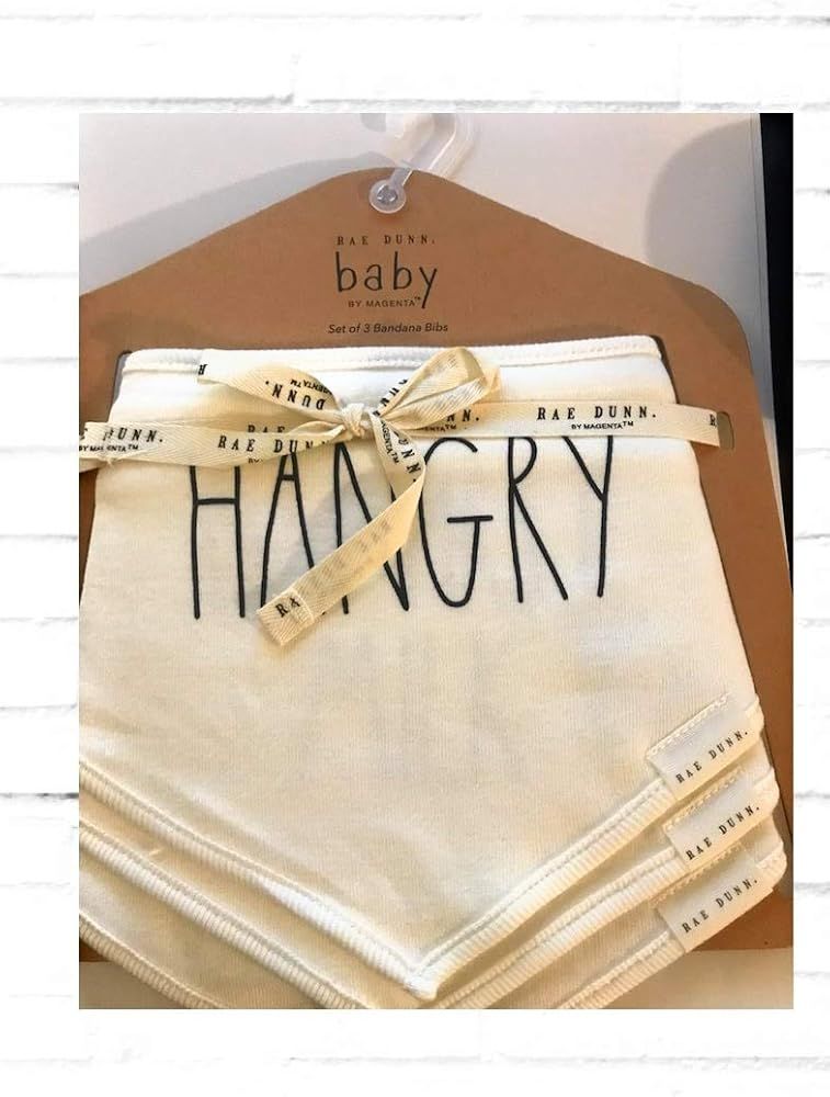 Rae Dunn Baby Bandana Bib Burp Cloth 3 Pack Set | Amazon (US)