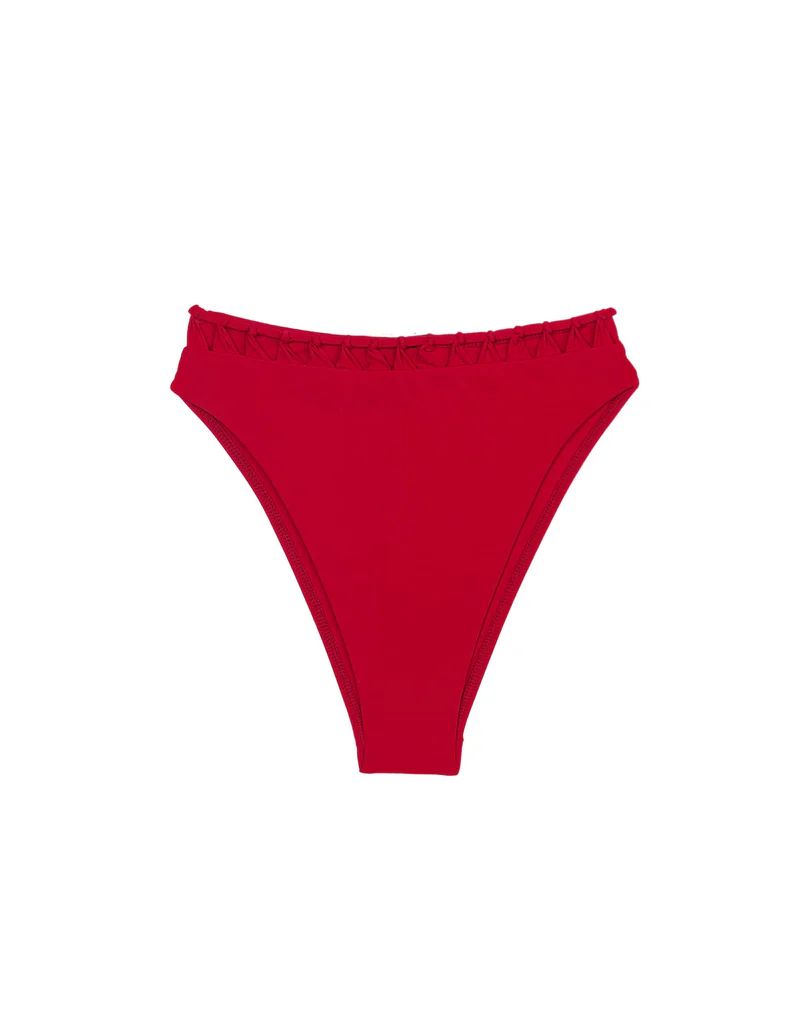 Leeza Hot Pant Bottom (exchange only) - Red Pepper | ViX Swimwear