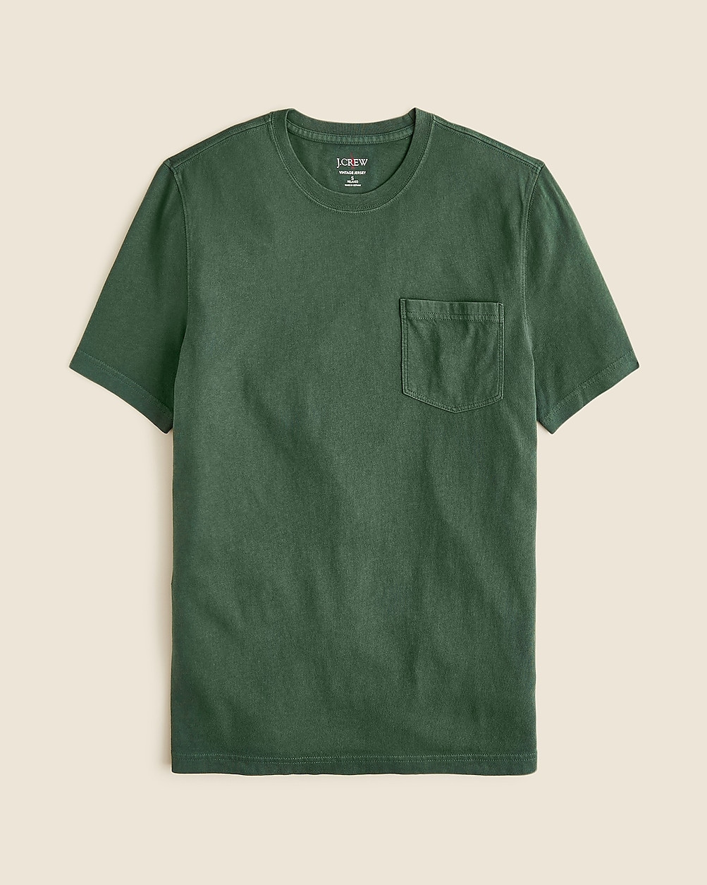 Vintage-wash cotton pocket T-shirt | J. Crew US