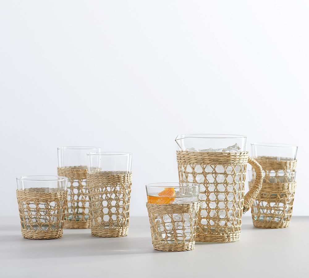 Cane Recycled Drinkware Collection | Pottery Barn (US)