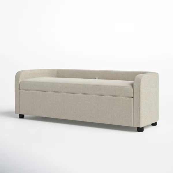 Janina 100% Polyester (Recycled) Upholstered Storage Bench | Wayfair North America