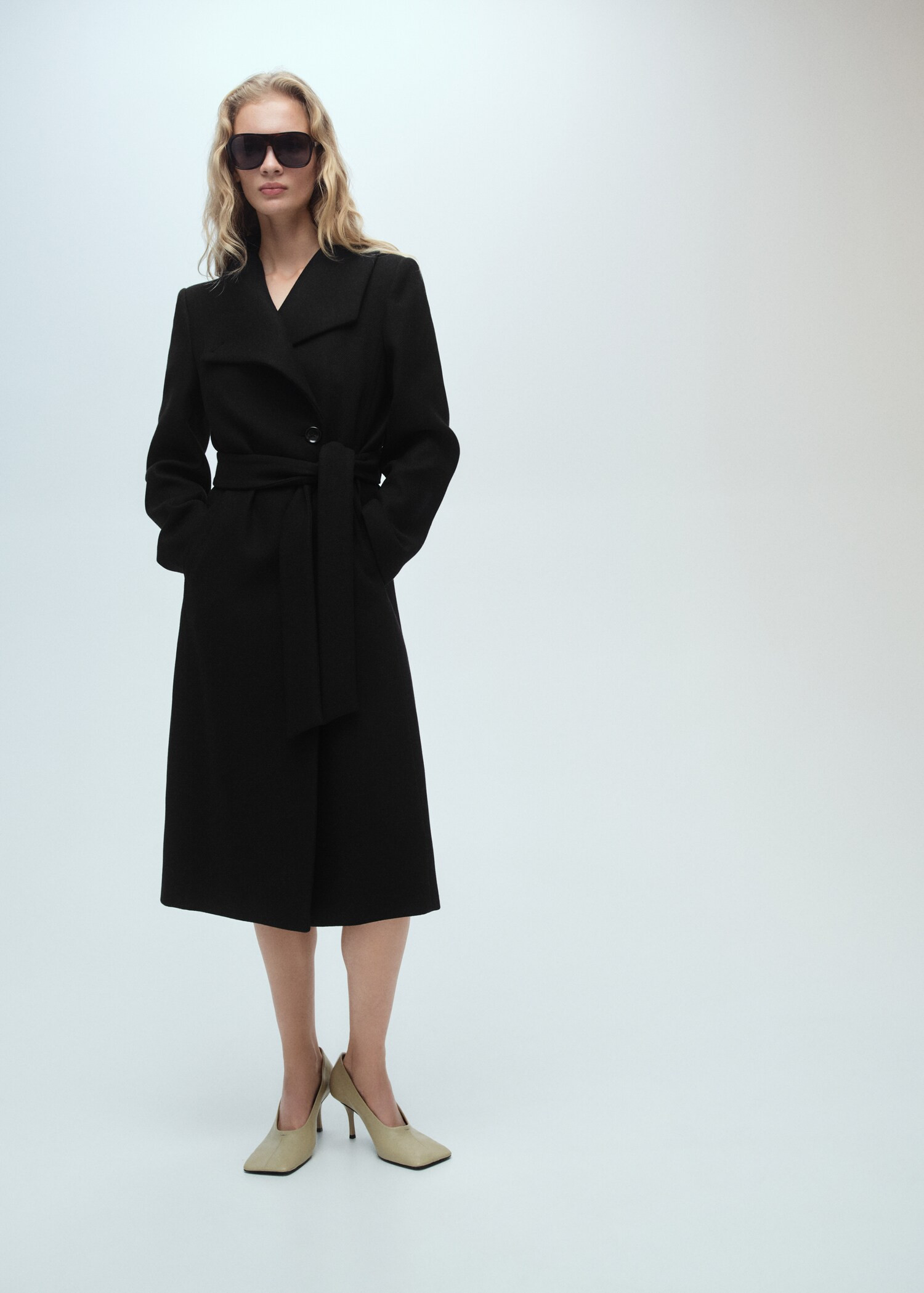 Woollen coat with belt - Women | MANGO USA | Mango (US/MX/AU)