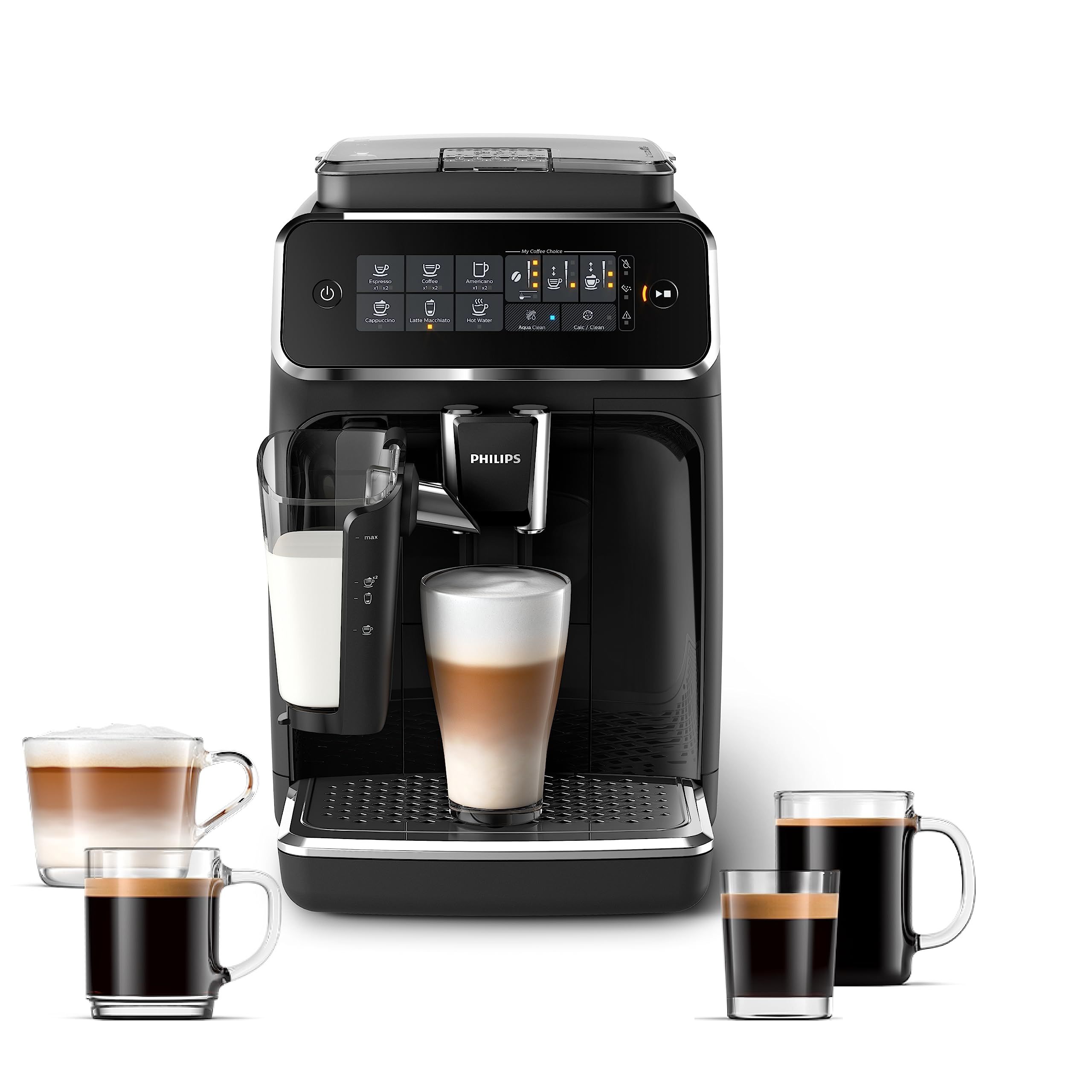 PHILIPS 3200 Series Fully Automatic Espresso Machine - LatteGo Milk Frother, 5 Coffee Varieties, ... | Amazon (US)