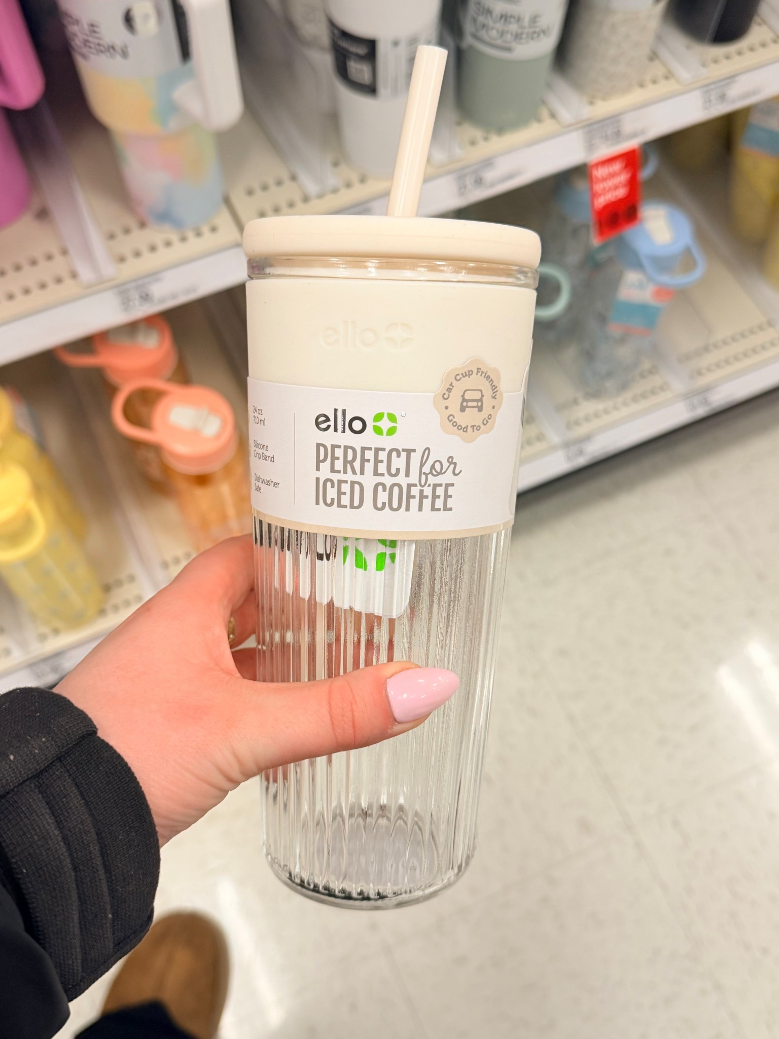 The perfect iced coffee glass tumbler, comes in cream in pink!! 🤍🌸

#LTKHome
