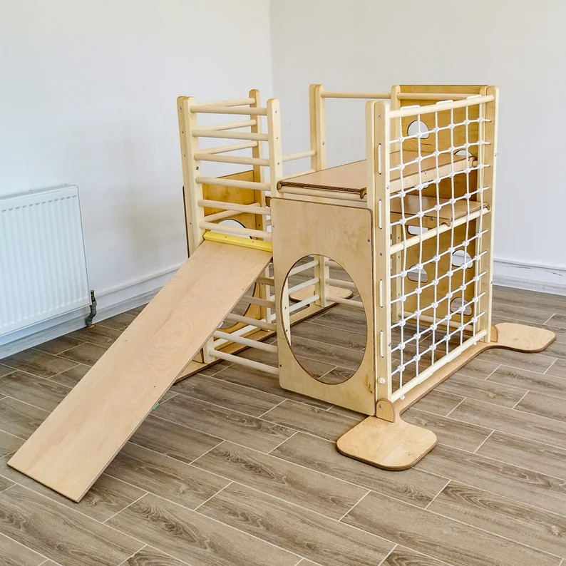 H 118 cm / 46,5 in Square gym for toddlers, Climbing frame, Climbing triangle for toddlers, Climb... | Etsy (US)